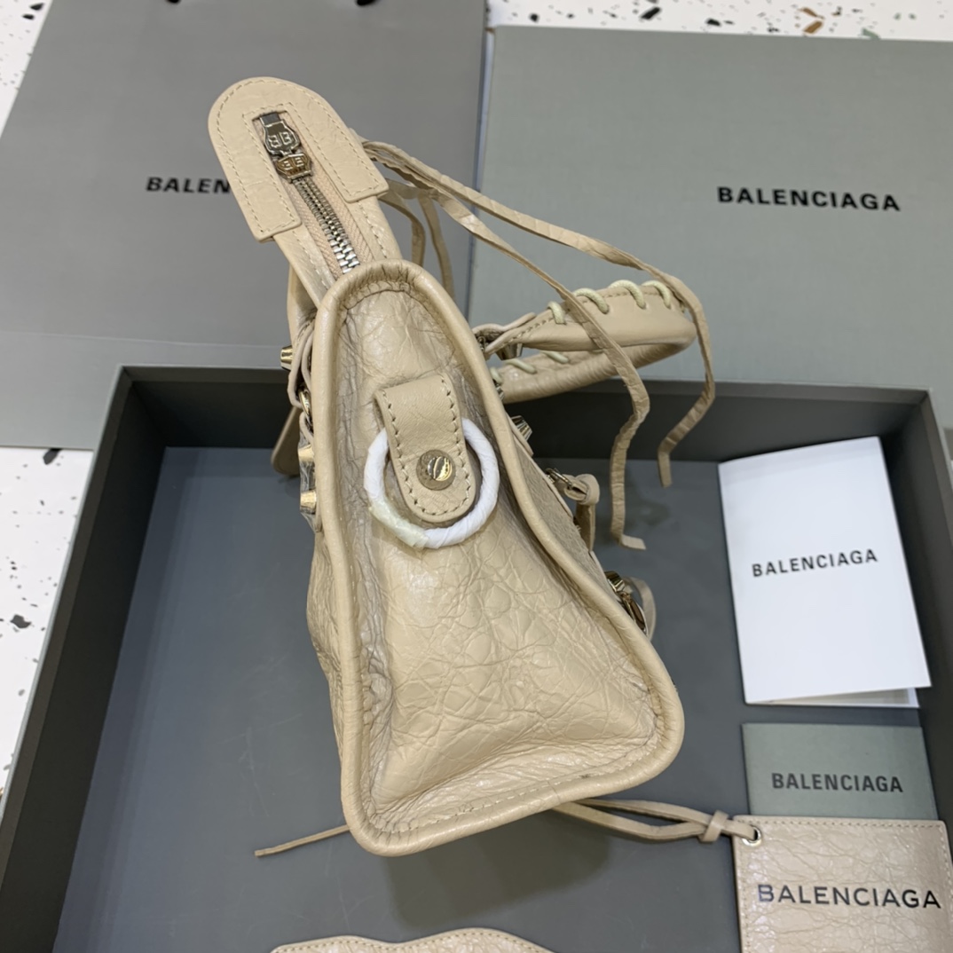 Balenciaga Classic City Mini Handbag Shoulder Bag Apricot